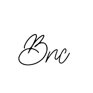 You should practise on your own different ways (Bearetta-2O07w) to write your name (Bnc) in signature. don't let someone else do it for you. Bnc signature style 12 images and pictures png