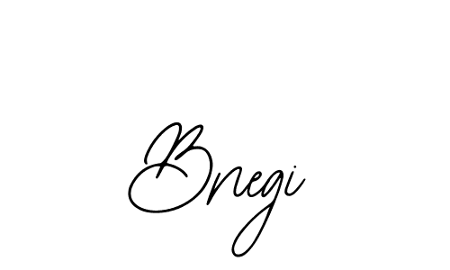 Make a beautiful signature design for name Bnegi. With this signature (Bearetta-2O07w) style, you can create a handwritten signature for free. Bnegi signature style 12 images and pictures png