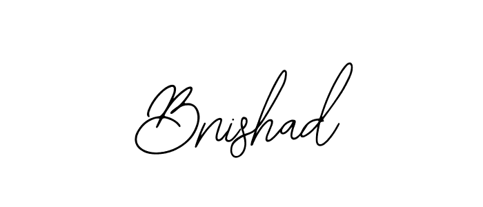 Create a beautiful signature design for name Bnishad. With this signature (Bearetta-2O07w) fonts, you can make a handwritten signature for free. Bnishad signature style 12 images and pictures png