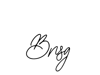 How to make Bnsg signature? Bearetta-2O07w is a professional autograph style. Create handwritten signature for Bnsg name. Bnsg signature style 12 images and pictures png