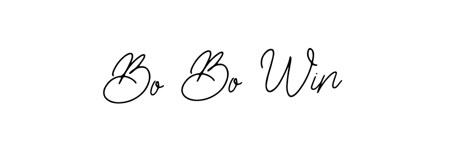 Make a beautiful signature design for name Bo Bo Win. With this signature (Bearetta-2O07w) style, you can create a handwritten signature for free. Bo Bo Win signature style 12 images and pictures png
