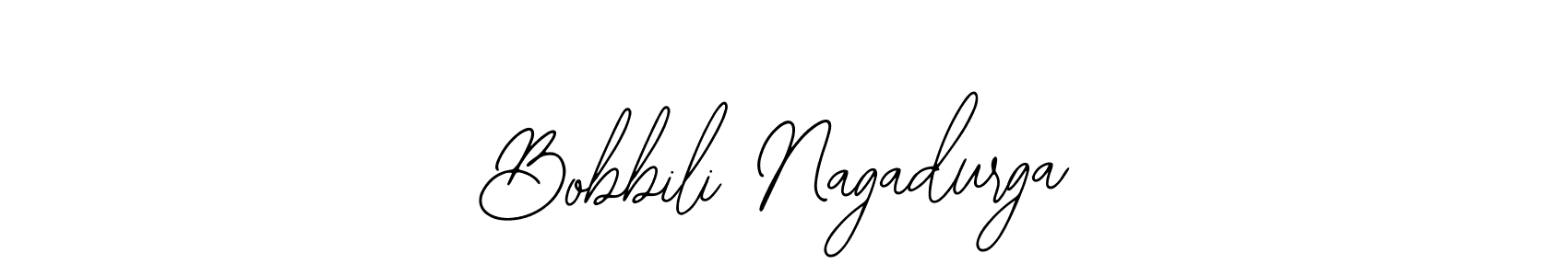 You should practise on your own different ways (Bearetta-2O07w) to write your name (Bobbili Nagadurga) in signature. don't let someone else do it for you. Bobbili Nagadurga signature style 12 images and pictures png