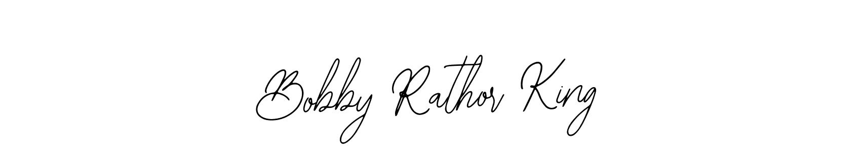 Bearetta-2O07w is a professional signature style that is perfect for those who want to add a touch of class to their signature. It is also a great choice for those who want to make their signature more unique. Get Bobby Rathor King name to fancy signature for free. Bobby Rathor King signature style 12 images and pictures png