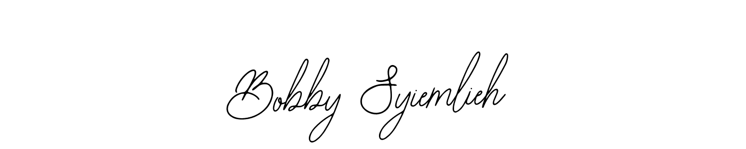 Make a beautiful signature design for name Bobby Syiemlieh. With this signature (Bearetta-2O07w) style, you can create a handwritten signature for free. Bobby Syiemlieh signature style 12 images and pictures png