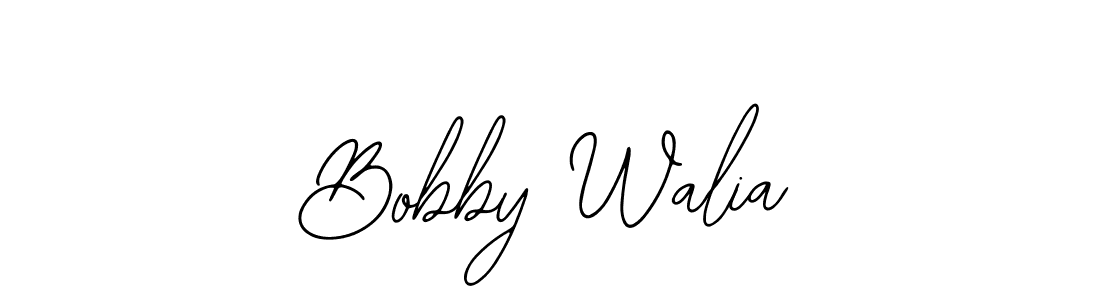 Use a signature maker to create a handwritten signature online. With this signature software, you can design (Bearetta-2O07w) your own signature for name Bobby Walia. Bobby Walia signature style 12 images and pictures png