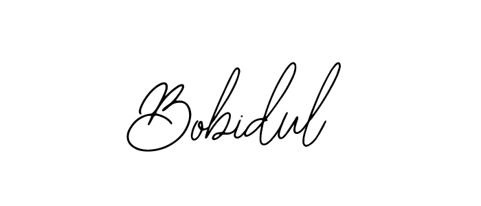 How to make Bobidul name signature. Use Bearetta-2O07w style for creating short signs online. This is the latest handwritten sign. Bobidul signature style 12 images and pictures png