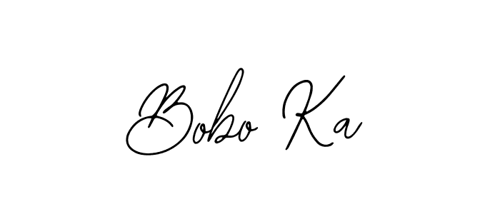 You should practise on your own different ways (Bearetta-2O07w) to write your name (Bobo Ka) in signature. don't let someone else do it for you. Bobo Ka signature style 12 images and pictures png