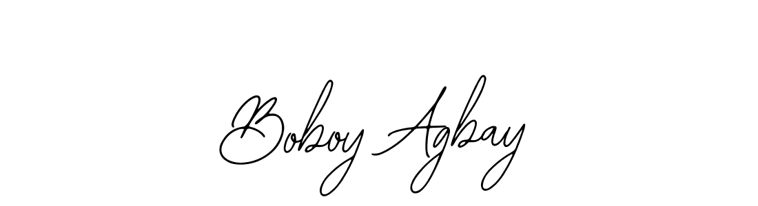 Make a beautiful signature design for name Boboy Agbay. With this signature (Bearetta-2O07w) style, you can create a handwritten signature for free. Boboy Agbay signature style 12 images and pictures png