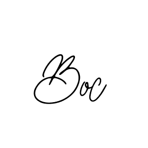 How to make Boc name signature. Use Bearetta-2O07w style for creating short signs online. This is the latest handwritten sign. Boc signature style 12 images and pictures png