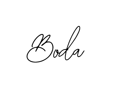 Design your own signature with our free online signature maker. With this signature software, you can create a handwritten (Bearetta-2O07w) signature for name Boda. Boda signature style 12 images and pictures png