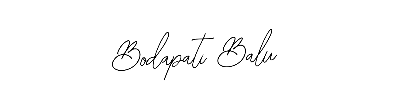 The best way (Bearetta-2O07w) to make a short signature is to pick only two or three words in your name. The name Bodapati Balu include a total of six letters. For converting this name. Bodapati Balu signature style 12 images and pictures png