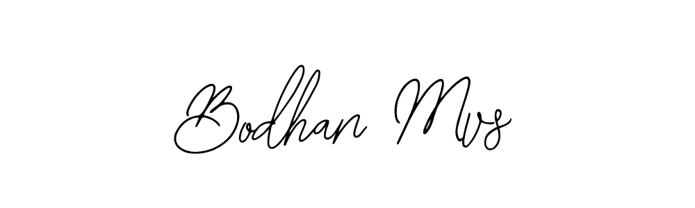 How to make Bodhan Mvs name signature. Use Bearetta-2O07w style for creating short signs online. This is the latest handwritten sign. Bodhan Mvs signature style 12 images and pictures png