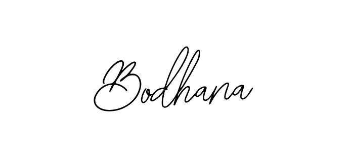 Design your own signature with our free online signature maker. With this signature software, you can create a handwritten (Bearetta-2O07w) signature for name Bodhana. Bodhana signature style 12 images and pictures png