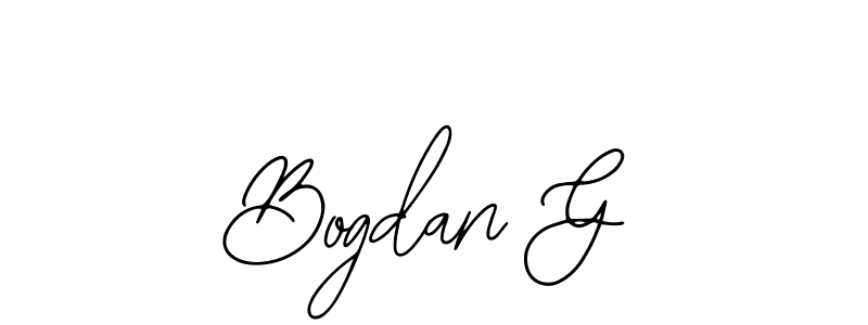 How to make Bogdan G signature? Bearetta-2O07w is a professional autograph style. Create handwritten signature for Bogdan G name. Bogdan G signature style 12 images and pictures png