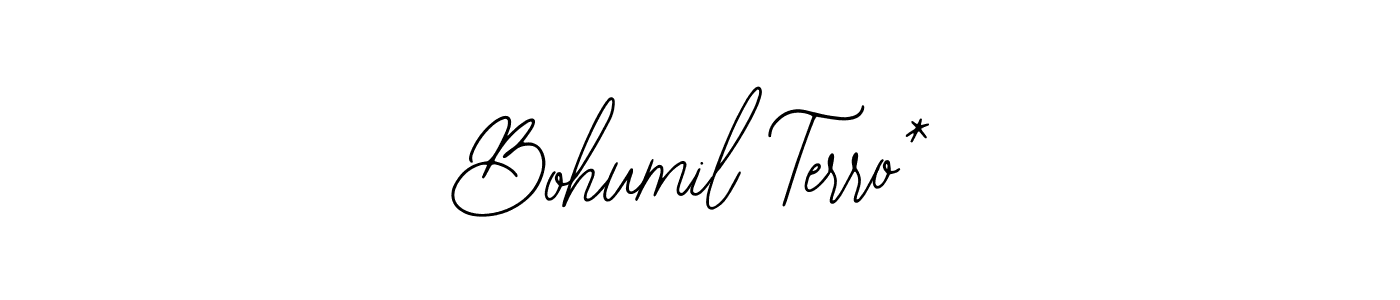 Design your own signature with our free online signature maker. With this signature software, you can create a handwritten (Bearetta-2O07w) signature for name Bohumil Terro*. Bohumil Terro* signature style 12 images and pictures png