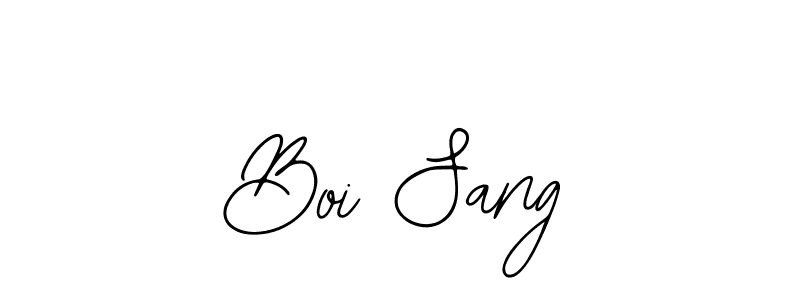 How to make Boi Sang name signature. Use Bearetta-2O07w style for creating short signs online. This is the latest handwritten sign. Boi Sang signature style 12 images and pictures png