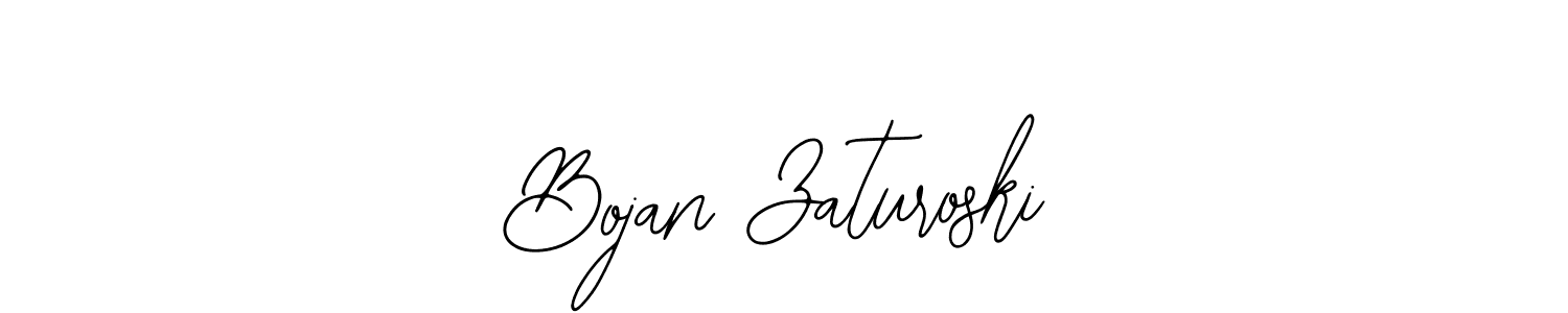 How to make Bojan Zaturoski name signature. Use Bearetta-2O07w style for creating short signs online. This is the latest handwritten sign. Bojan Zaturoski signature style 12 images and pictures png