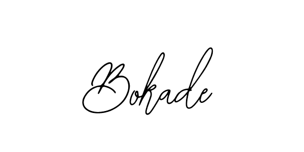 Similarly Bearetta-2O07w is the best handwritten signature design. Signature creator online .You can use it as an online autograph creator for name Bokade. Bokade signature style 12 images and pictures png
