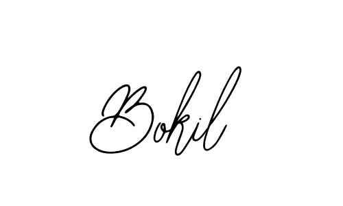 How to make Bokil name signature. Use Bearetta-2O07w style for creating short signs online. This is the latest handwritten sign. Bokil signature style 12 images and pictures png