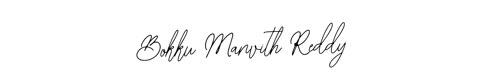 Design your own signature with our free online signature maker. With this signature software, you can create a handwritten (Bearetta-2O07w) signature for name Bokku Manvith Reddy. Bokku Manvith Reddy signature style 12 images and pictures png