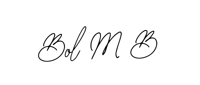 Also we have Bol M B name is the best signature style. Create professional handwritten signature collection using Bearetta-2O07w autograph style. Bol M B signature style 12 images and pictures png