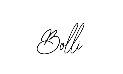 Use a signature maker to create a handwritten signature online. With this signature software, you can design (Bearetta-2O07w) your own signature for name Bolli. Bolli signature style 12 images and pictures png
