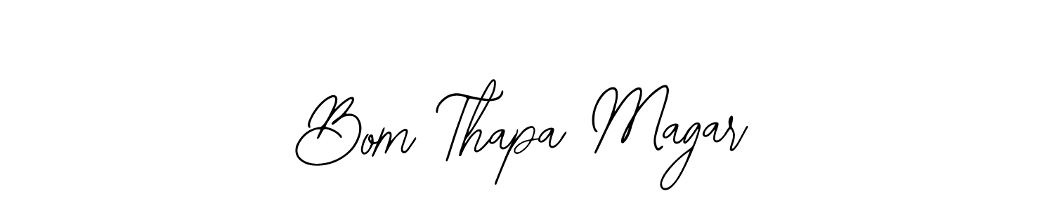 Create a beautiful signature design for name Bom Thapa Magar. With this signature (Bearetta-2O07w) fonts, you can make a handwritten signature for free. Bom Thapa Magar signature style 12 images and pictures png