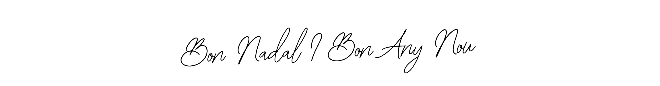 The best way (Bearetta-2O07w) to make a short signature is to pick only two or three words in your name. The name Bon Nadal I Bon Any Nou include a total of six letters. For converting this name. Bon Nadal I Bon Any Nou signature style 12 images and pictures png