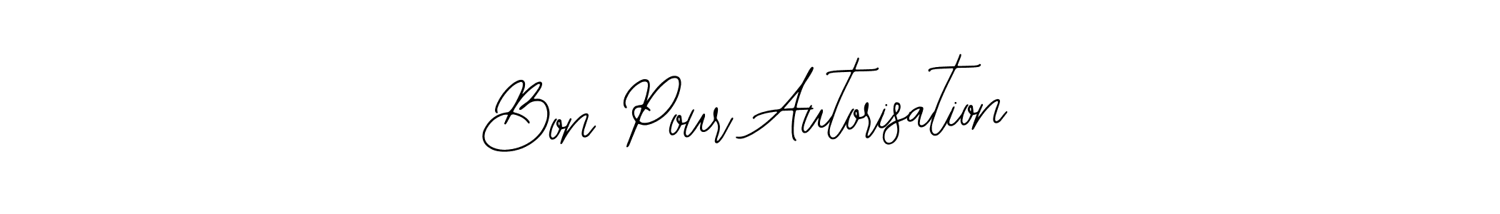 Best and Professional Signature Style for Bon Pour Autorisation. Bearetta-2O07w Best Signature Style Collection. Bon Pour Autorisation signature style 12 images and pictures png