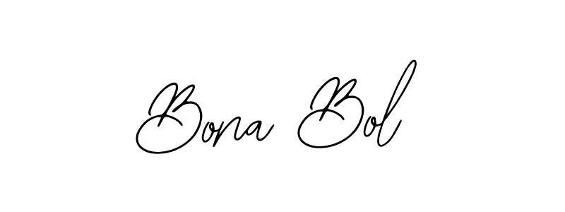 Use a signature maker to create a handwritten signature online. With this signature software, you can design (Bearetta-2O07w) your own signature for name Bona Bol. Bona Bol signature style 12 images and pictures png