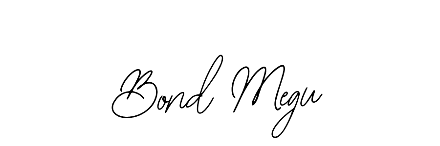 Bearetta-2O07w is a professional signature style that is perfect for those who want to add a touch of class to their signature. It is also a great choice for those who want to make their signature more unique. Get Bond Megu name to fancy signature for free. Bond Megu signature style 12 images and pictures png