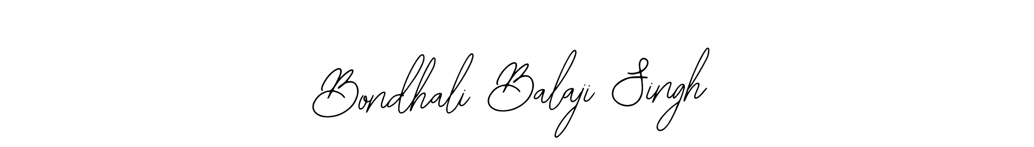 Create a beautiful signature design for name Bondhali Balaji Singh. With this signature (Bearetta-2O07w) fonts, you can make a handwritten signature for free. Bondhali Balaji Singh signature style 12 images and pictures png