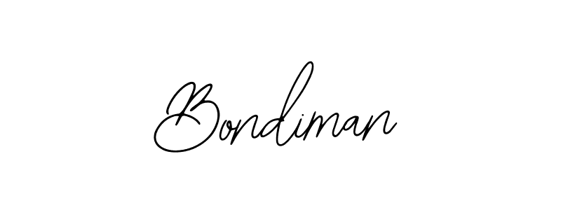 How to make Bondiman signature? Bearetta-2O07w is a professional autograph style. Create handwritten signature for Bondiman name. Bondiman signature style 12 images and pictures png