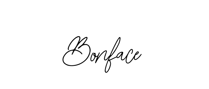 You should practise on your own different ways (Bearetta-2O07w) to write your name (Bonface) in signature. don't let someone else do it for you. Bonface signature style 12 images and pictures png