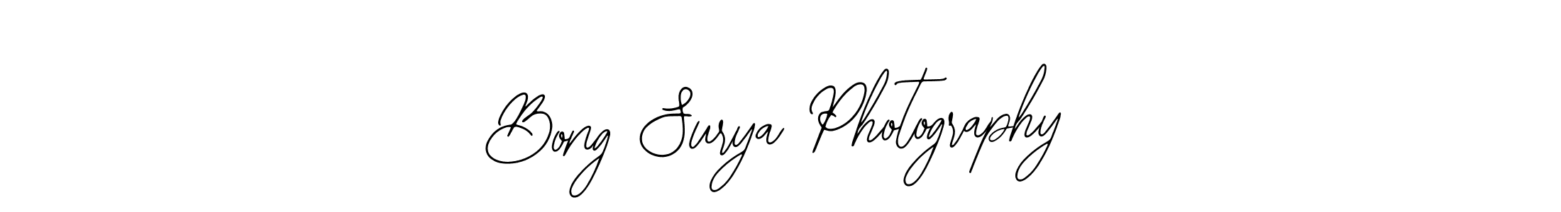 You should practise on your own different ways (Bearetta-2O07w) to write your name (Bong Surya Photography) in signature. don't let someone else do it for you. Bong Surya Photography signature style 12 images and pictures png