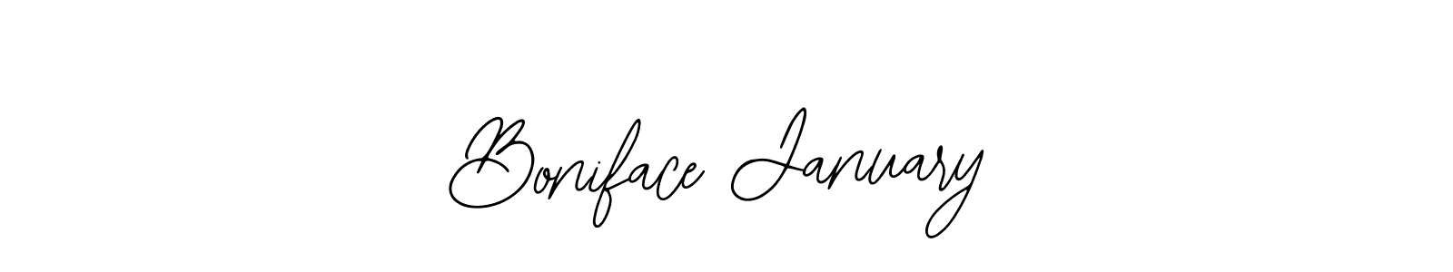 It looks lik you need a new signature style for name Boniface January. Design unique handwritten (Bearetta-2O07w) signature with our free signature maker in just a few clicks. Boniface January signature style 12 images and pictures png
