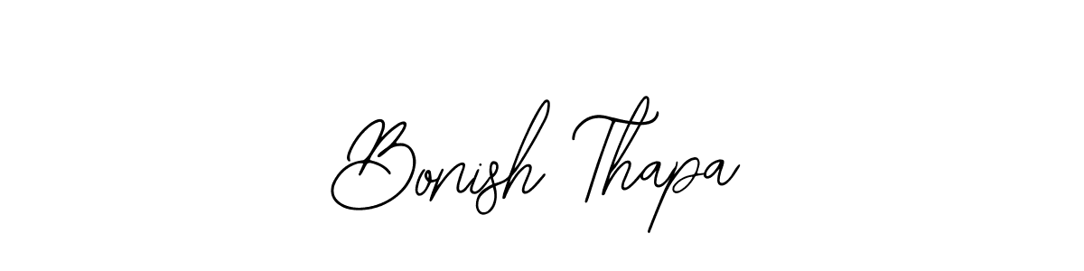 Bonish Thapa stylish signature style. Best Handwritten Sign (Bearetta-2O07w) for my name. Handwritten Signature Collection Ideas for my name Bonish Thapa. Bonish Thapa signature style 12 images and pictures png