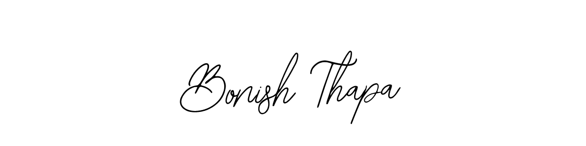 Bonish Thapa stylish signature style. Best Handwritten Sign (Bearetta-2O07w) for my name. Handwritten Signature Collection Ideas for my name Bonish Thapa. Bonish Thapa signature style 12 images and pictures png