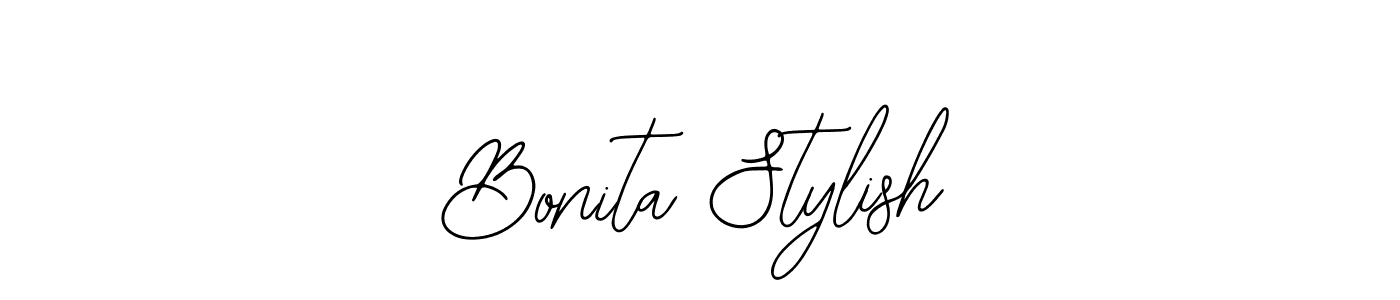 Design your own signature with our free online signature maker. With this signature software, you can create a handwritten (Bearetta-2O07w) signature for name Bonita Stylish. Bonita Stylish signature style 12 images and pictures png