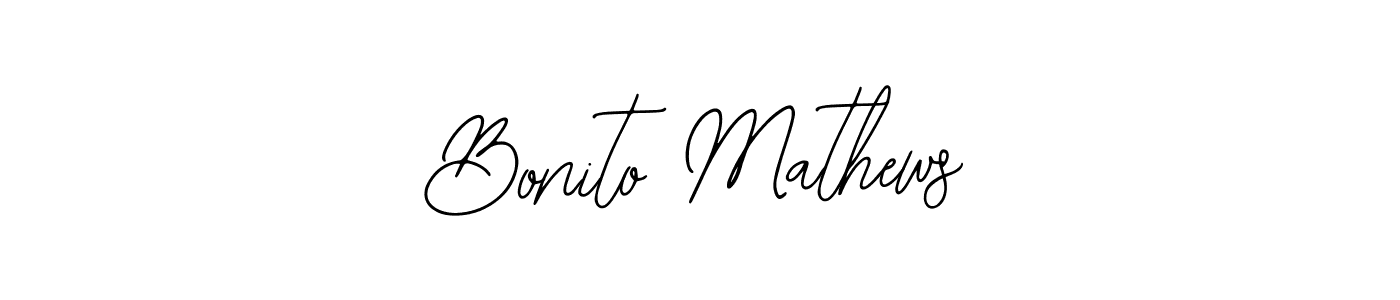 Make a beautiful signature design for name Bonito Mathews. Use this online signature maker to create a handwritten signature for free. Bonito Mathews signature style 12 images and pictures png
