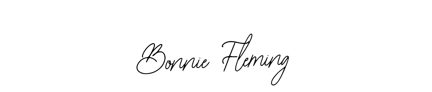 How to make Bonnie Fleming name signature. Use Bearetta-2O07w style for creating short signs online. This is the latest handwritten sign. Bonnie Fleming signature style 12 images and pictures png