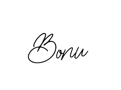 How to make Bonu signature? Bearetta-2O07w is a professional autograph style. Create handwritten signature for Bonu name. Bonu signature style 12 images and pictures png