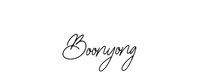 if you are searching for the best signature style for your name Boonyong. so please give up your signature search. here we have designed multiple signature styles  using Bearetta-2O07w. Boonyong signature style 12 images and pictures png