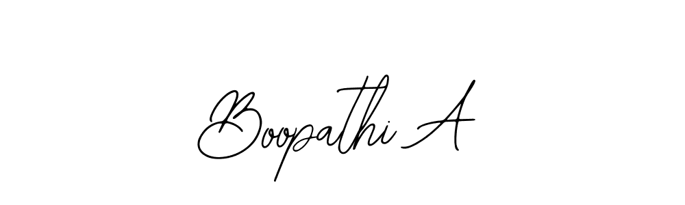 if you are searching for the best signature style for your name Boopathi A. so please give up your signature search. here we have designed multiple signature styles  using Bearetta-2O07w. Boopathi A signature style 12 images and pictures png