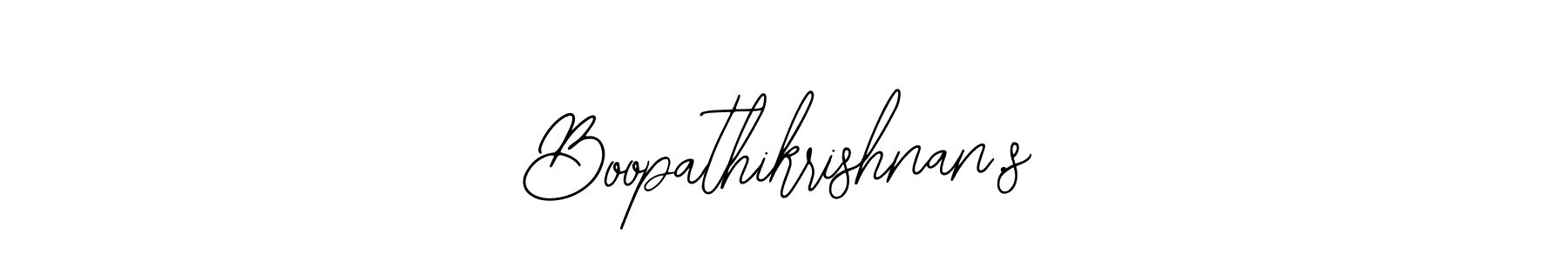Create a beautiful signature design for name Boopathikrishnan.s. With this signature (Bearetta-2O07w) fonts, you can make a handwritten signature for free. Boopathikrishnan.s signature style 12 images and pictures png