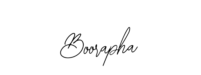 How to make Boorapha name signature. Use Bearetta-2O07w style for creating short signs online. This is the latest handwritten sign. Boorapha signature style 12 images and pictures png