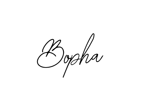 Design your own signature with our free online signature maker. With this signature software, you can create a handwritten (Bearetta-2O07w) signature for name Bopha. Bopha signature style 12 images and pictures png