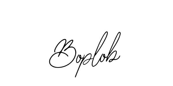 Use a signature maker to create a handwritten signature online. With this signature software, you can design (Bearetta-2O07w) your own signature for name Boplob. Boplob signature style 12 images and pictures png