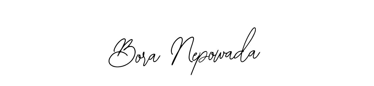 Bearetta-2O07w is a professional signature style that is perfect for those who want to add a touch of class to their signature. It is also a great choice for those who want to make their signature more unique. Get Bora Nepowada name to fancy signature for free. Bora Nepowada signature style 12 images and pictures png