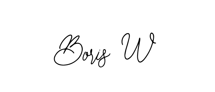 Make a beautiful signature design for name Boris W. With this signature (Bearetta-2O07w) style, you can create a handwritten signature for free. Boris W signature style 12 images and pictures png